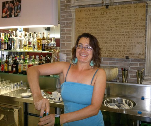 Elena, del Gibo bar di Roncofreddo
